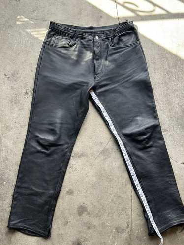 Leather × Vintage VTG Full grain Leather pants
