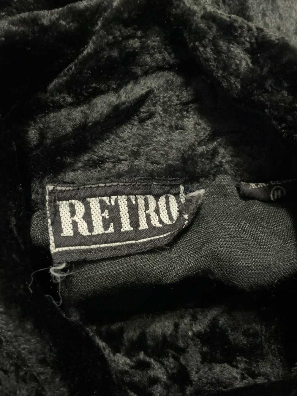 Vintage Vintage 80s Retro Black Crushed Velvet Bu… - image 7