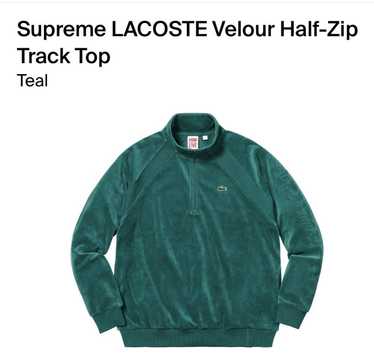 Supreme lacoste velour half zip hotsell