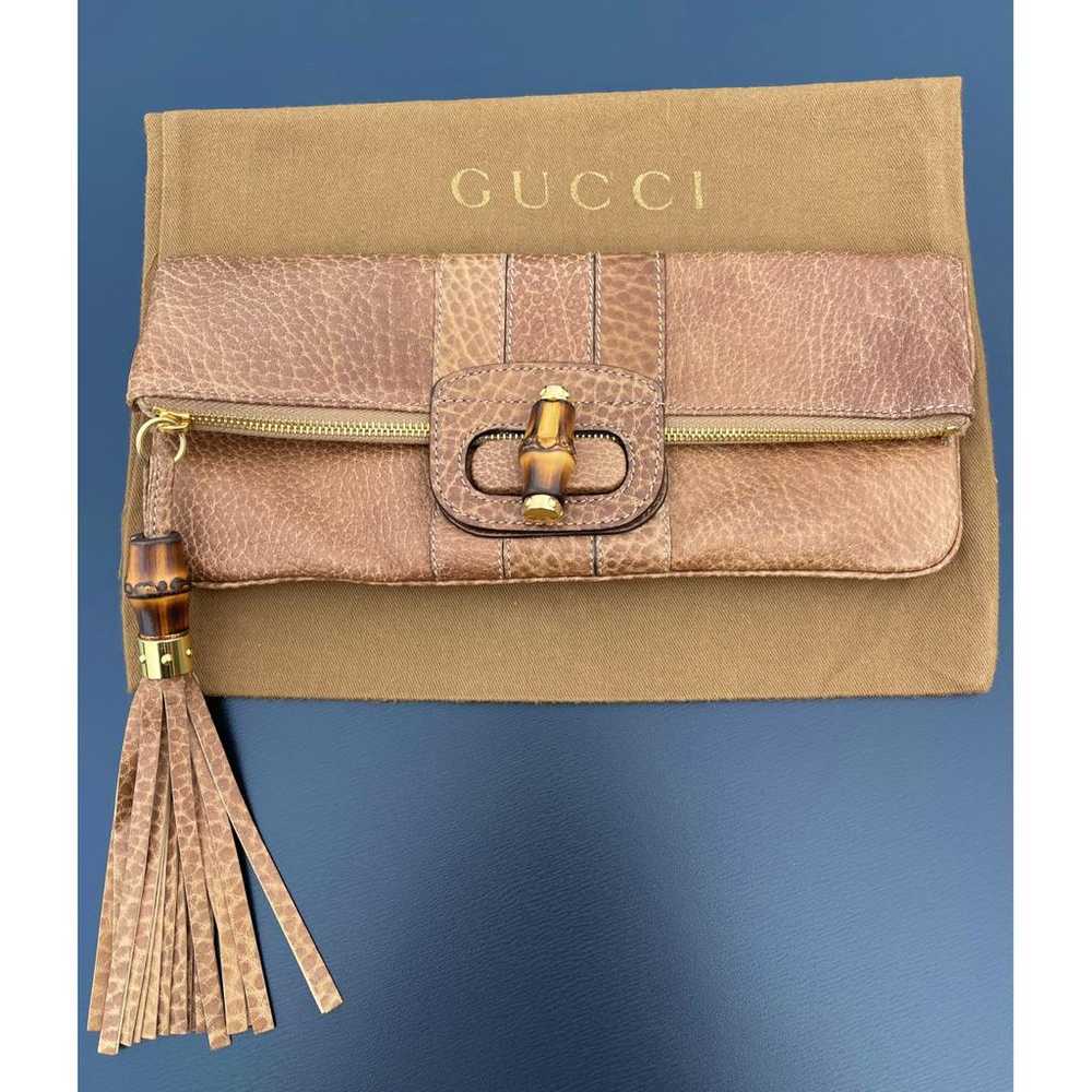 Gucci Bamboo Bullet Top Handle leather handbag - image 2