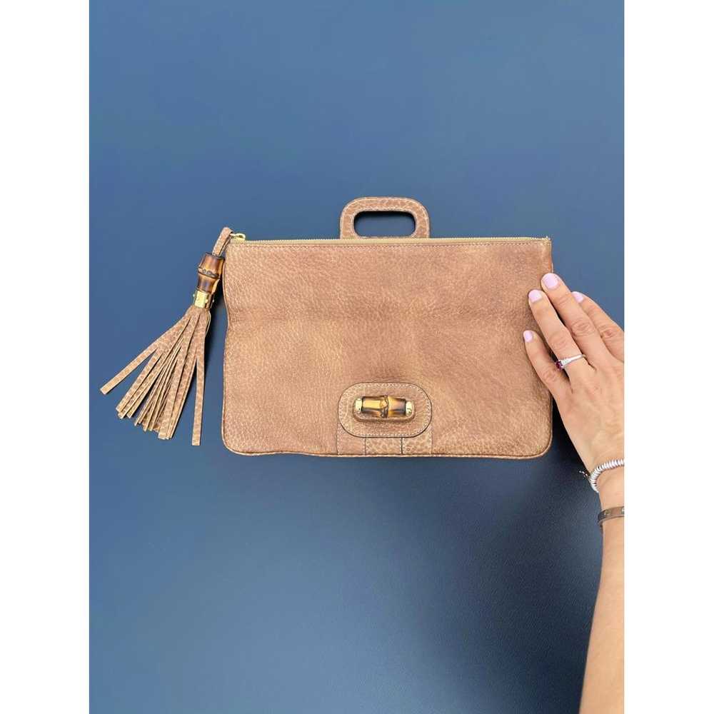 Gucci Bamboo Bullet Top Handle leather handbag - image 7