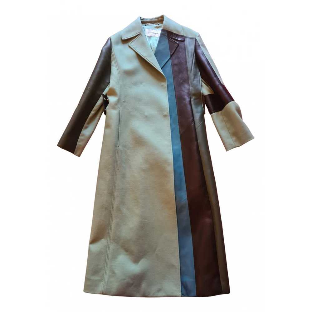 Salvatore Ferragamo Leather trench coat - image 1