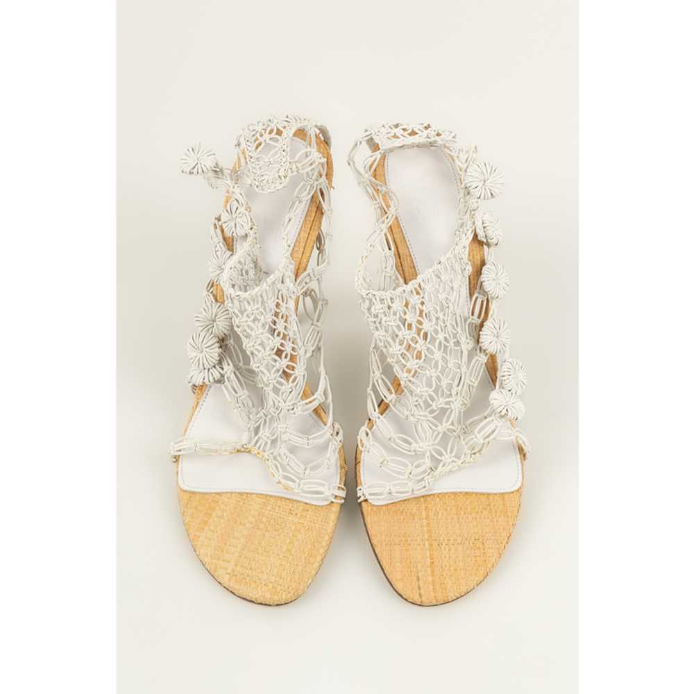 Alexander McQueen Sandals Leather in White - image 1