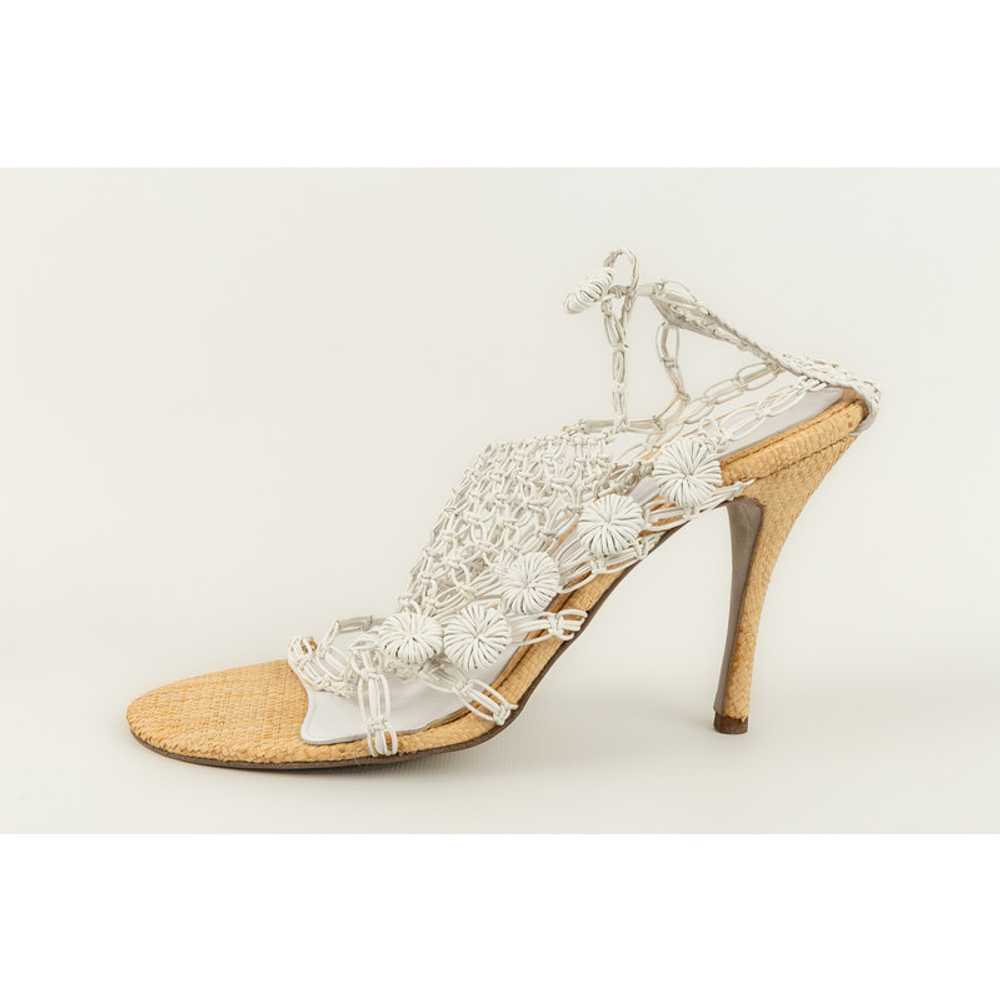 Alexander McQueen Sandals Leather in White - image 2