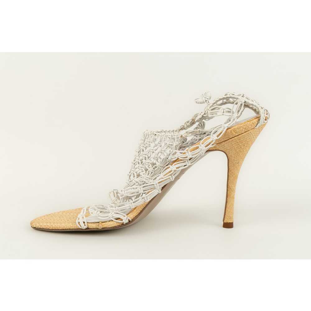 Alexander McQueen Sandals Leather in White - image 3