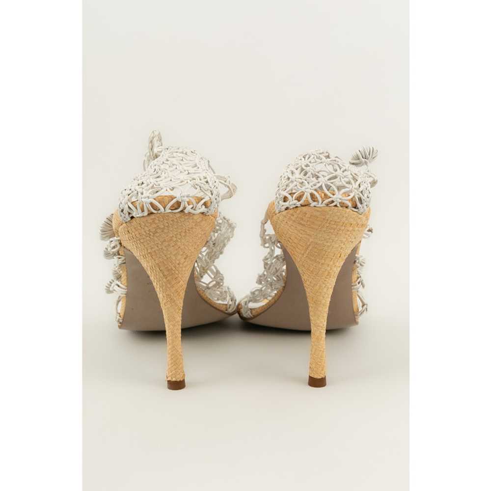 Alexander McQueen Sandals Leather in White - image 7