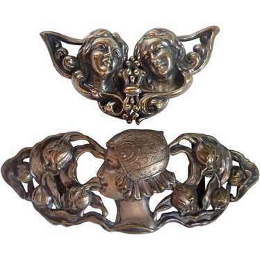 Vintage Collection of Art Nouveau Buckles