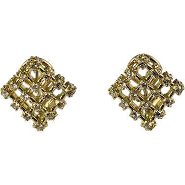 Paul Morelli 18 Karat Yellow Gold and Diamond Ear… - image 1