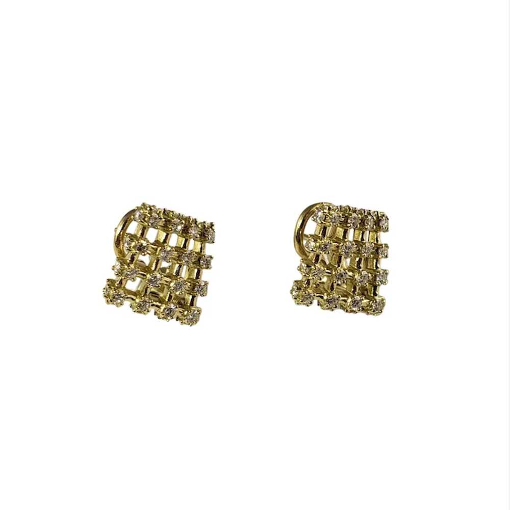 Paul Morelli 18 Karat Yellow Gold and Diamond Ear… - image 2