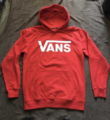 Streetwear × Vans VANS Red Logo Mens Hoodie Sweat… - image 1