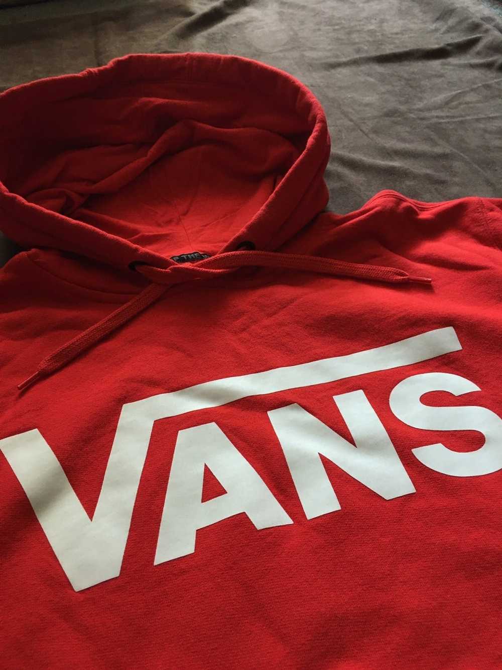 Streetwear × Vans VANS Red Logo Mens Hoodie Sweat… - image 2