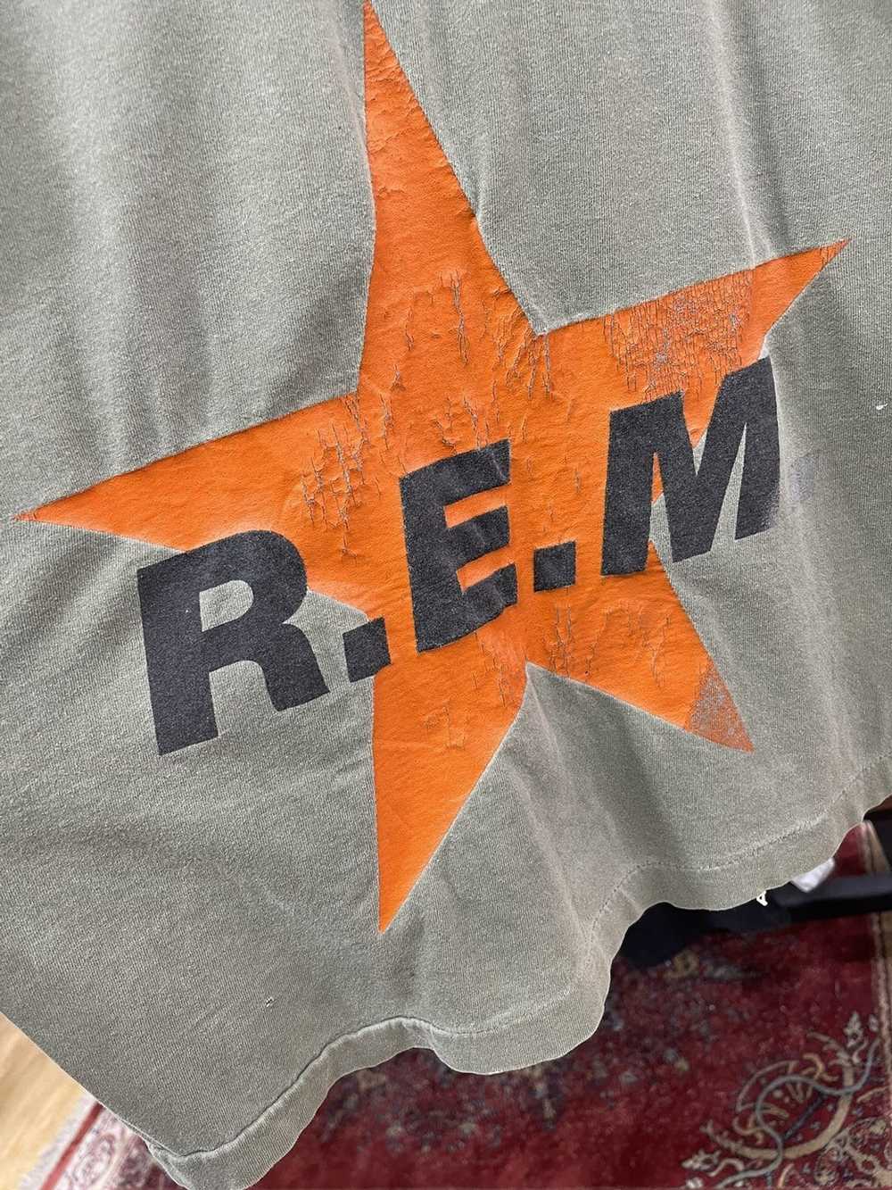 R.E.M. × Vintage vintage 1995 REM Monster Star Sh… - image 7