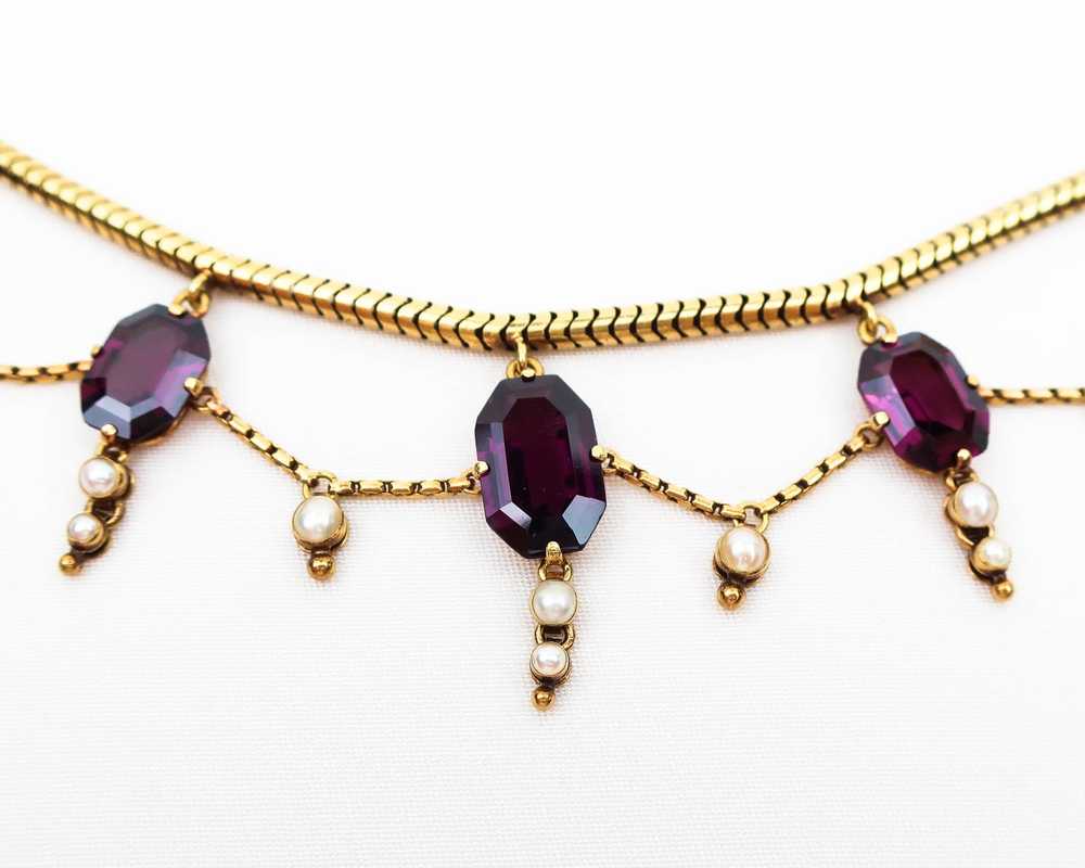 Victorian Grand Period Garnet Necklace - image 2