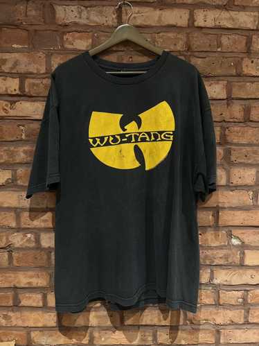 Wu-Tang Clan black bleach spattered intentional black large T-Shirt U God￼￼