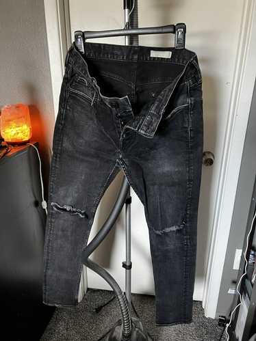 AllSaints Cigarette Skinny Jeans, Blue Black | Size 30 - ShopStyle