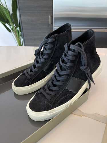 Tom Ford Cambridge High Top Black Suede