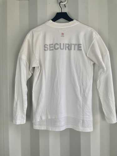 Vetements SECURITE Layered Long Sleeve Shirt