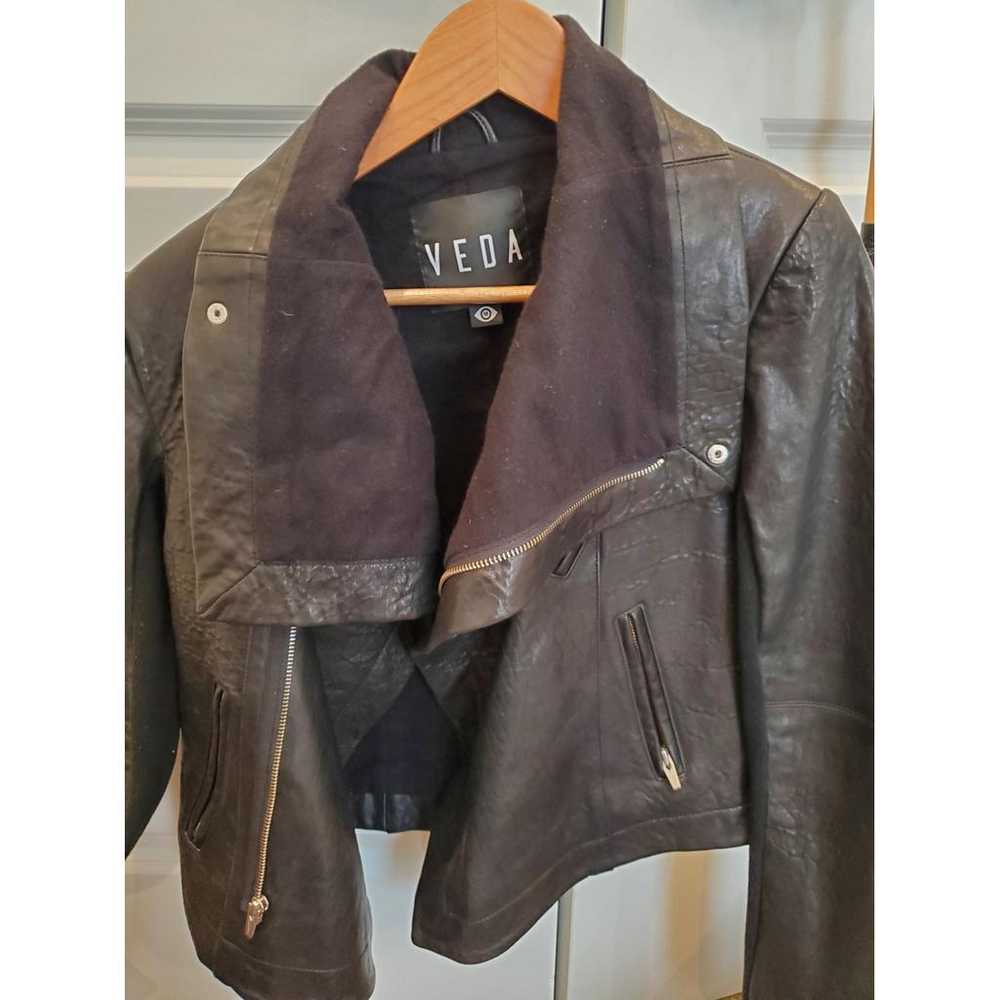 Veda Leather biker jacket - image 3