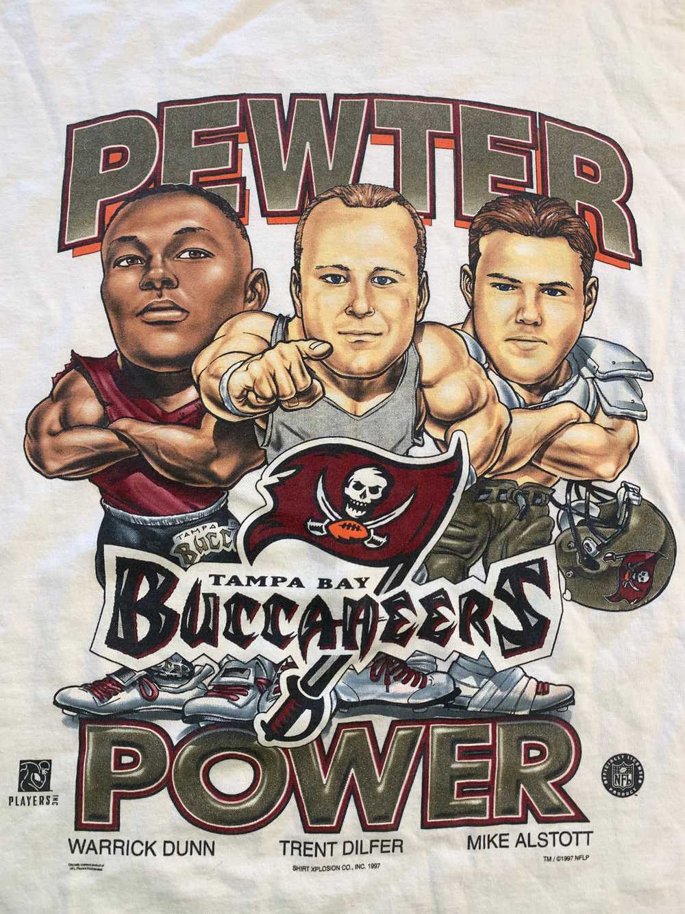 Buccaneers Pewter Power Tshirt size XL - image 1