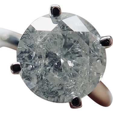 Diamond Round 2.61ct. in Platinum Ring - image 1