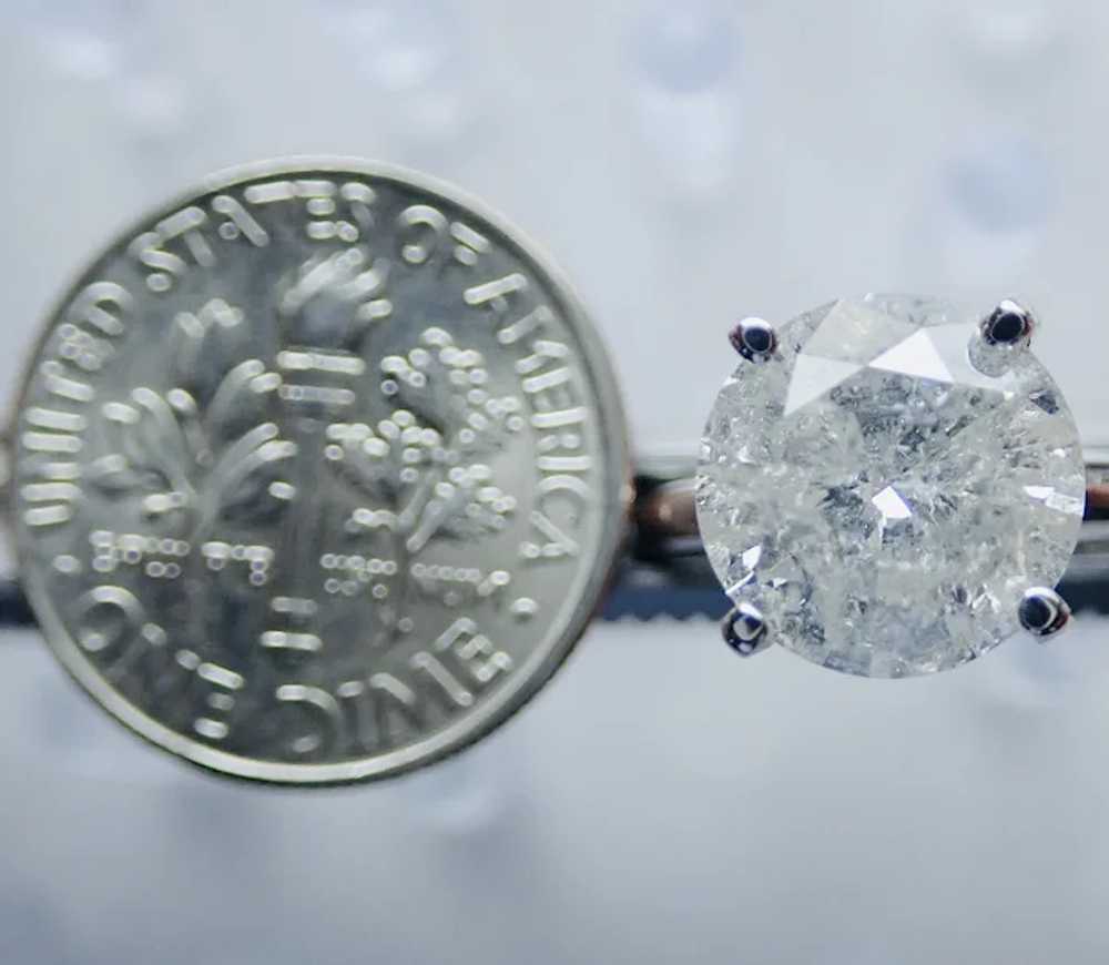 Diamond Round 2.61ct. in Platinum Ring - image 5