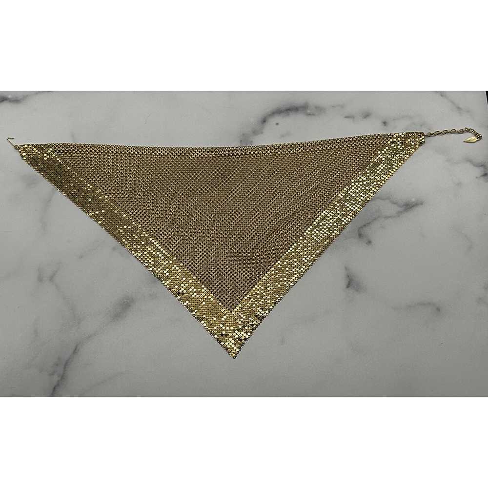 Fabulous Vintage Whiting and Davis Mesh Bib Neckl… - image 7