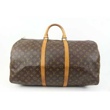 Louis Vuitton Keepall patent leather handbag