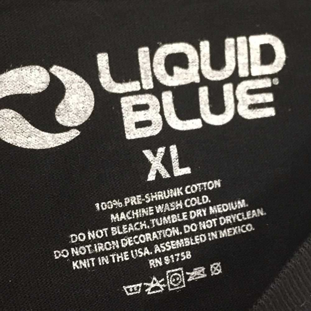 Liquid Blue Skull Pile Red Gray Liquid Blue Shirt… - image 5