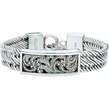 Lois Hill Sterling Silver Filigree Fancy Bracelet