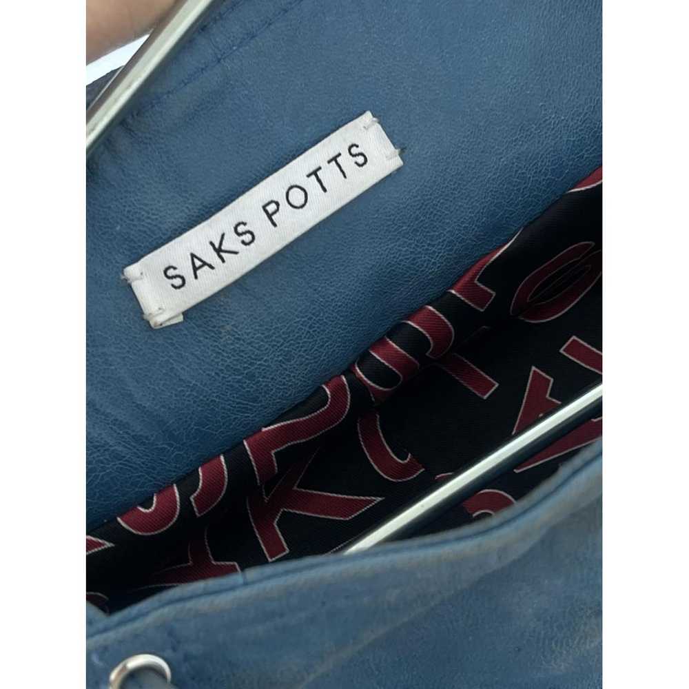 Saks Potts Leather straight pants - image 7