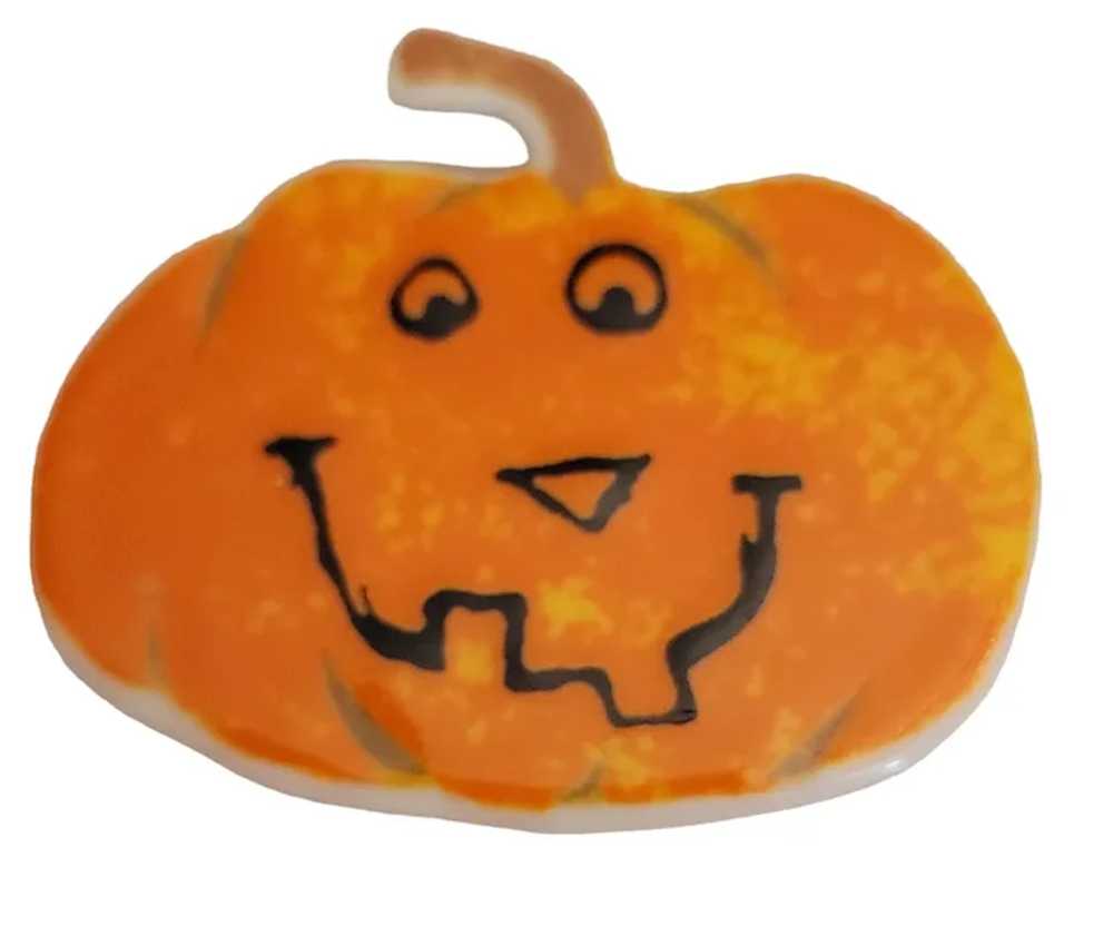 Longaberger Clay Glazed Jack O Lantern Pumpkin Br… - image 5