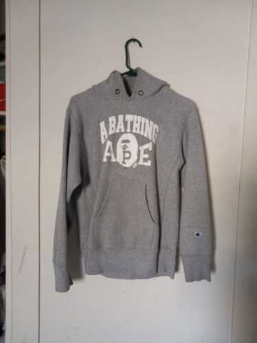 A Bathing Ape Champion コラボ グレー パーカー Lサイズ アベイシングエイプ A BATHING APE x チャンピオン Champion