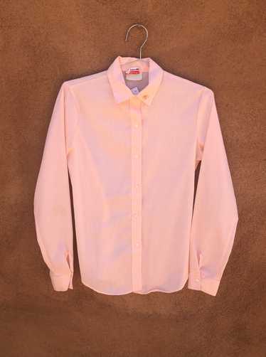 Pink 80's Blouse with Puppy Pin - image 1