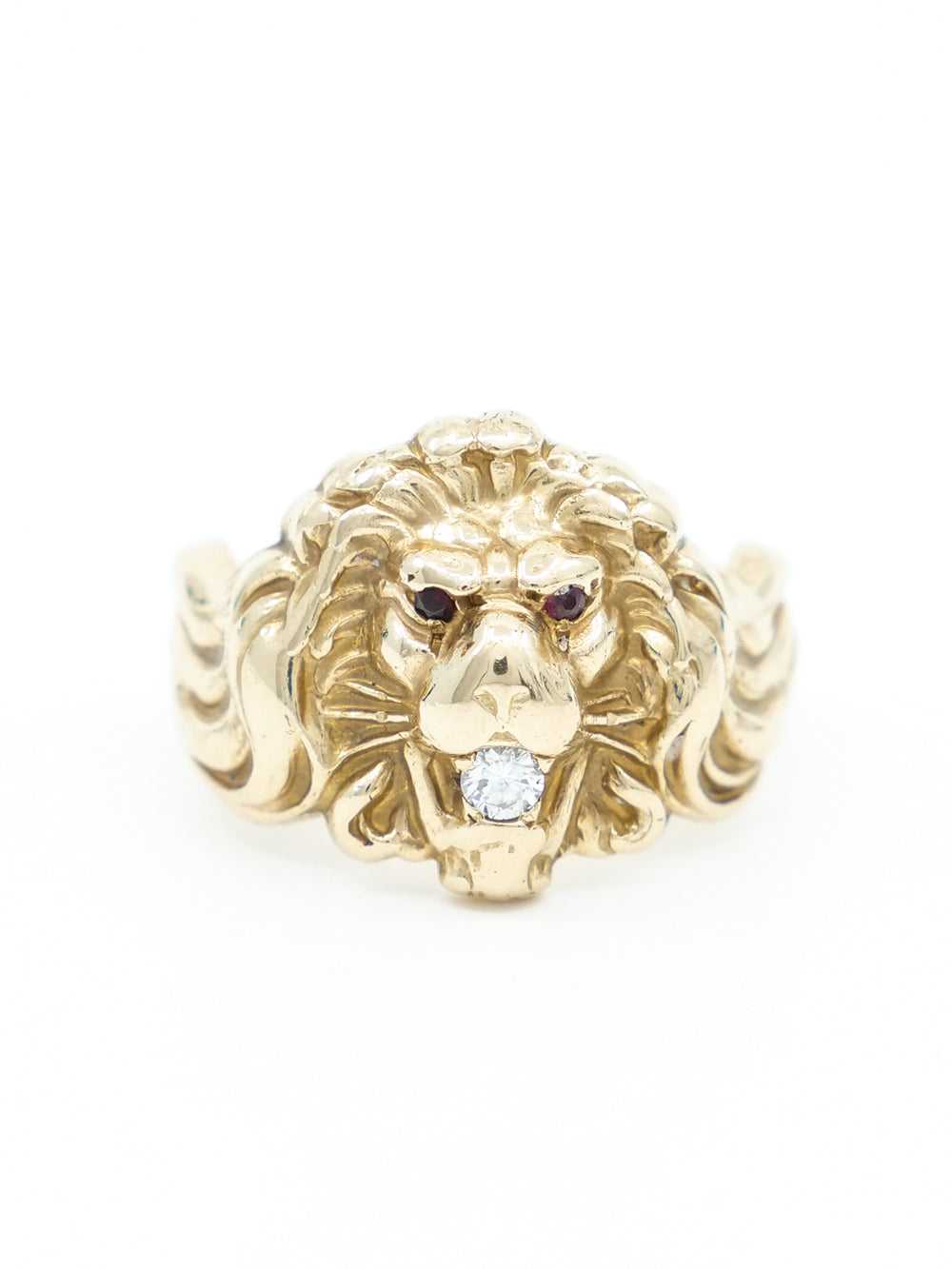 Antique 14k Lion Ring - image 3