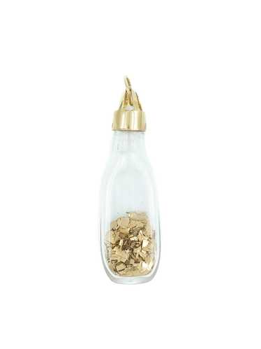 Gold Flake Bottle Charm