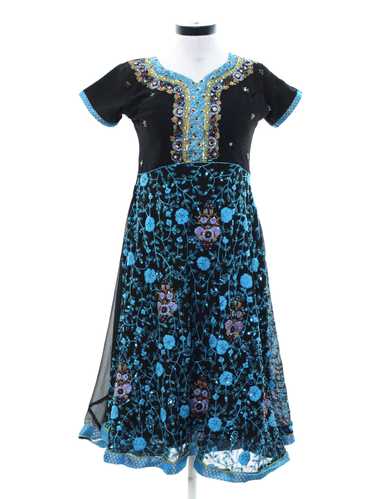 1990's Embroidered Dress - image 1