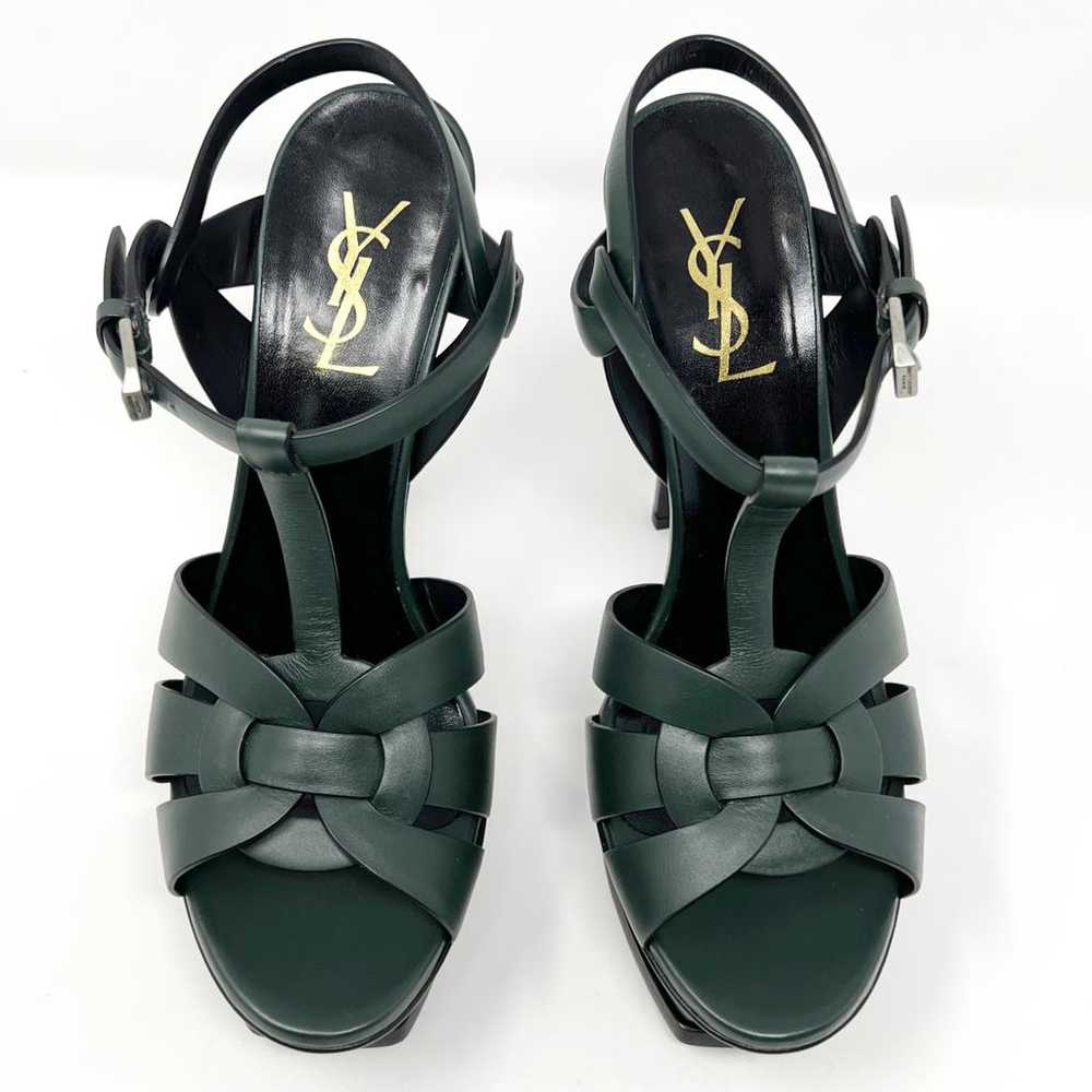 Saint Laurent Tribute leather sandal - image 2