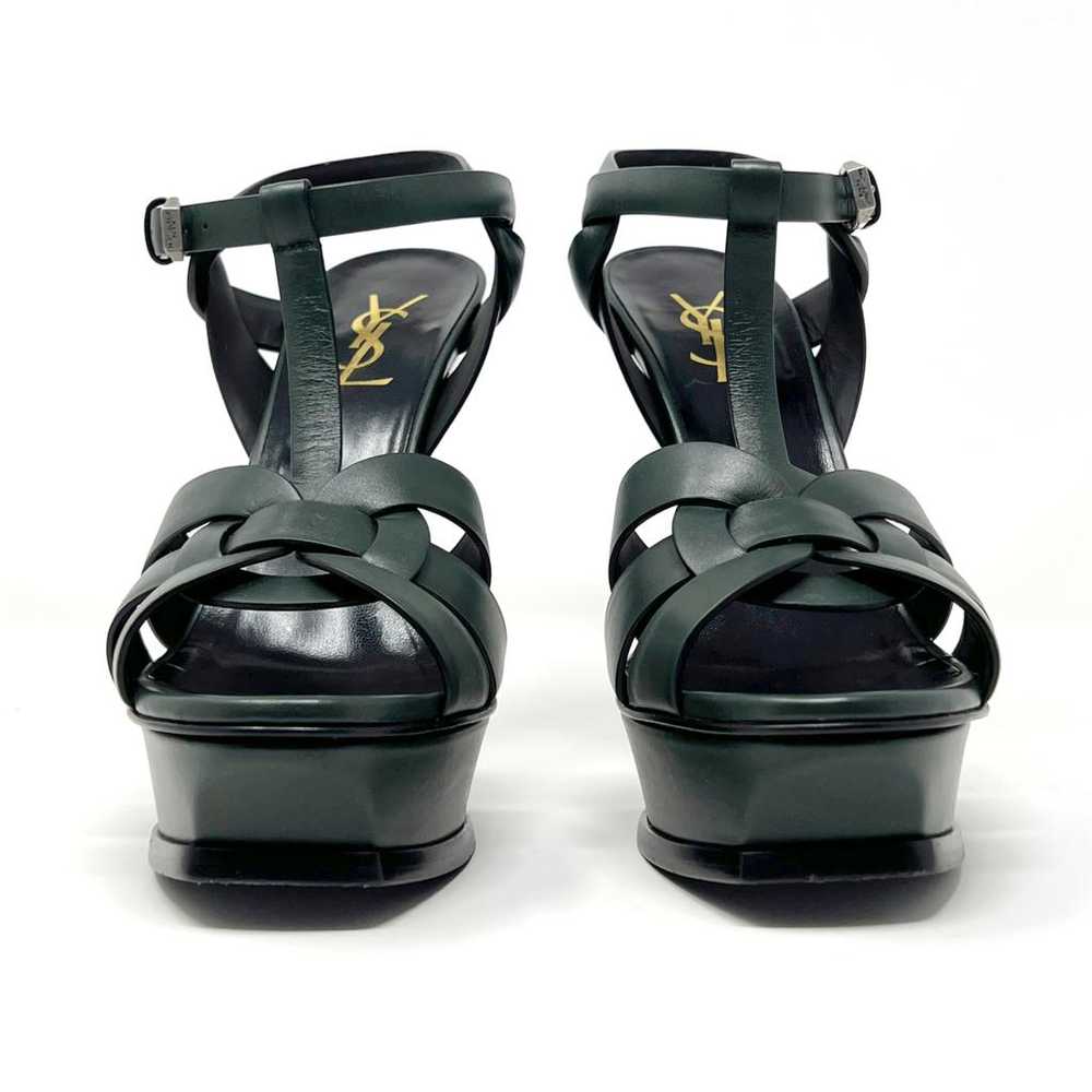 Saint Laurent Tribute leather sandal - image 4