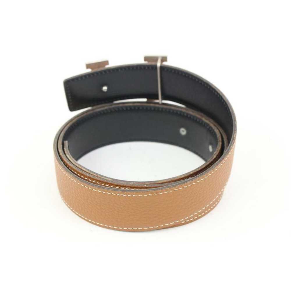 Hermès H leather belt - image 11