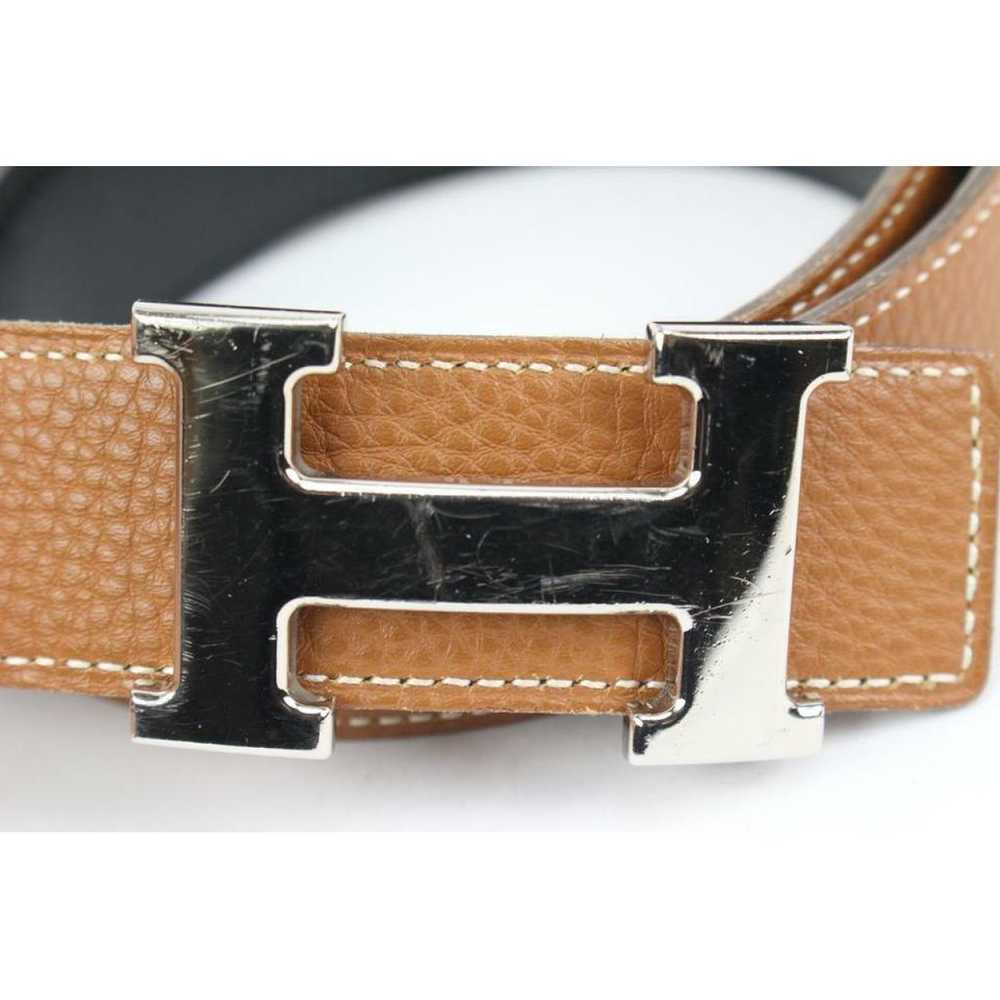 Hermès H leather belt - image 12