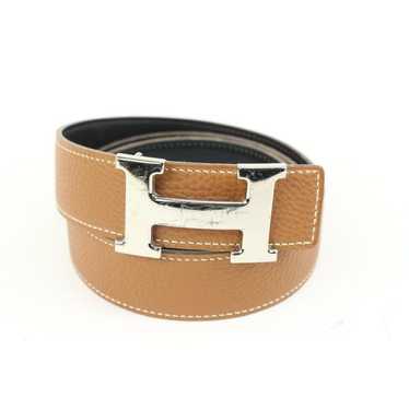 Hermès H leather belt - image 1