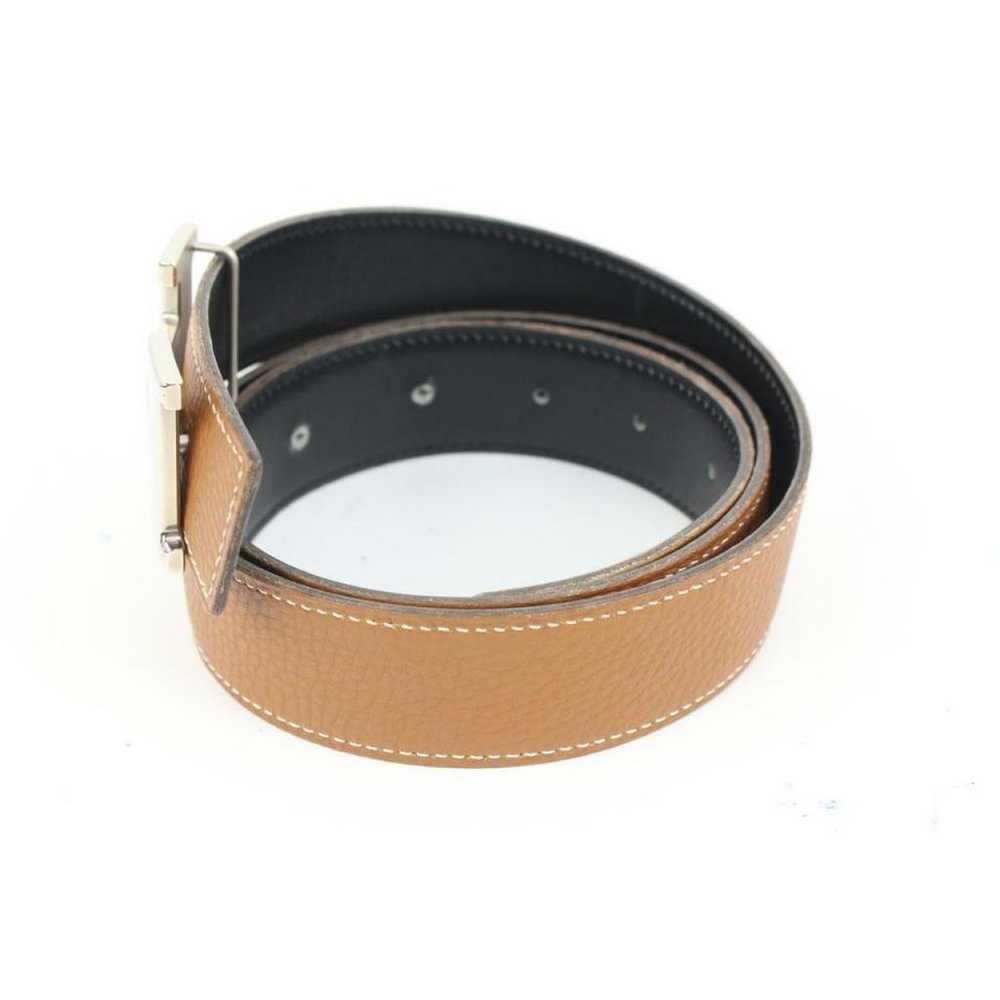 Hermès H leather belt - image 7