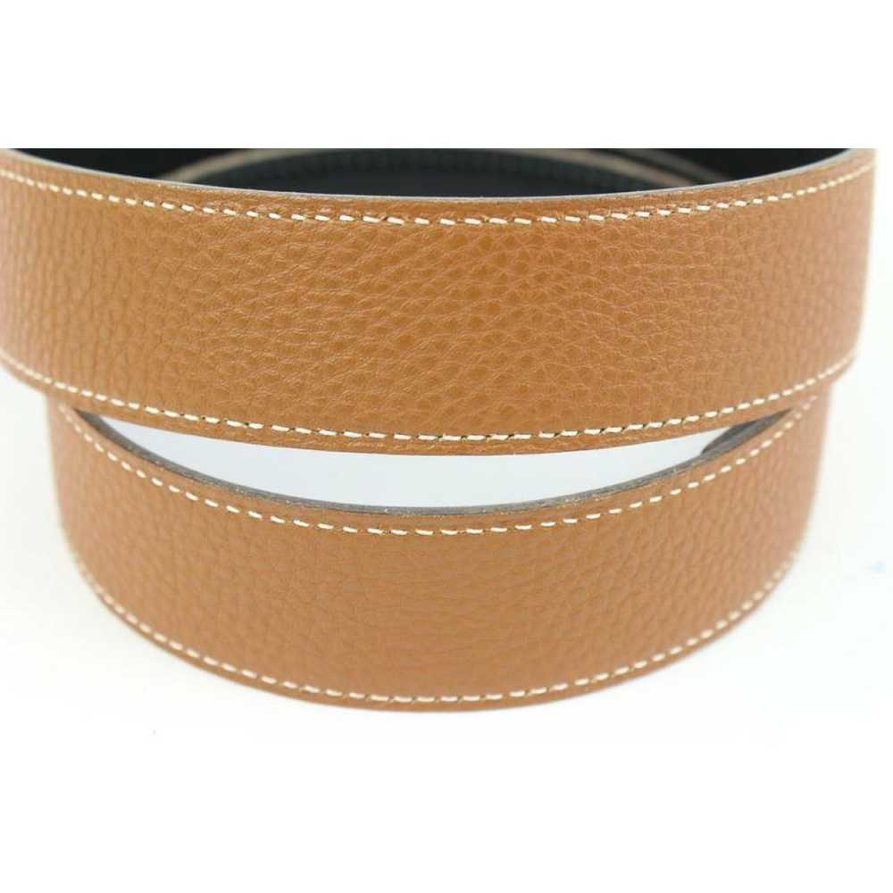 Hermès H leather belt - image 8