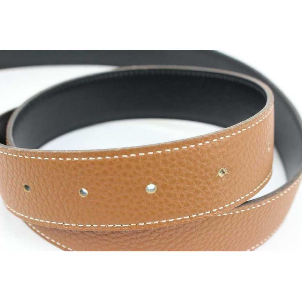 Hermès H leather belt - image 9