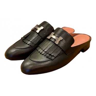 Hermès Rivoli leather mules - image 1