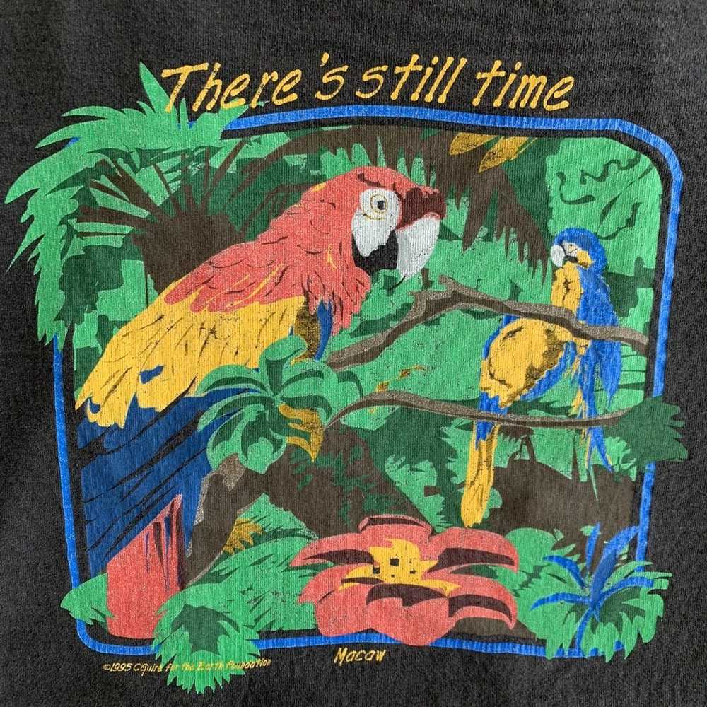 Animal Tee × Vintage 1995 single stitch Vtg wildl… - image 2