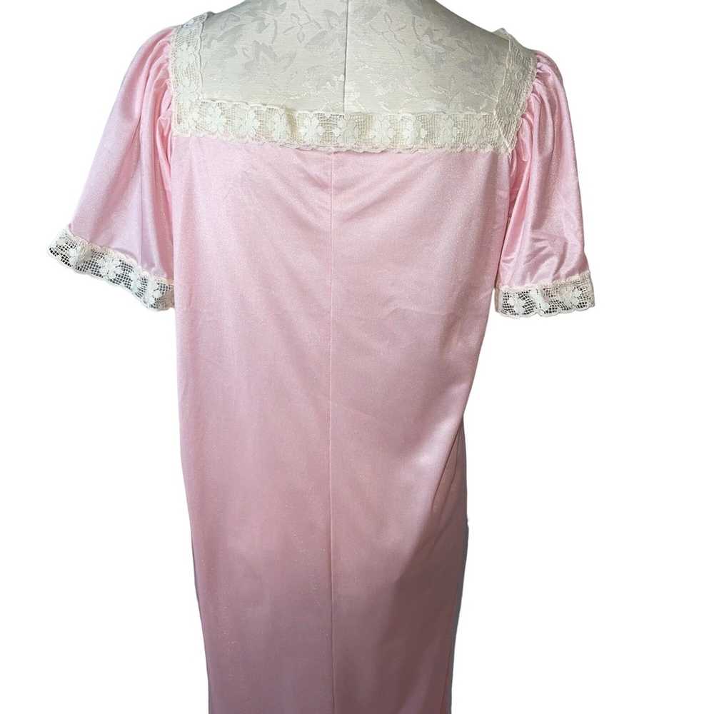 Vintage Vintage Womens Nightgown Size Medium Pink… - image 10