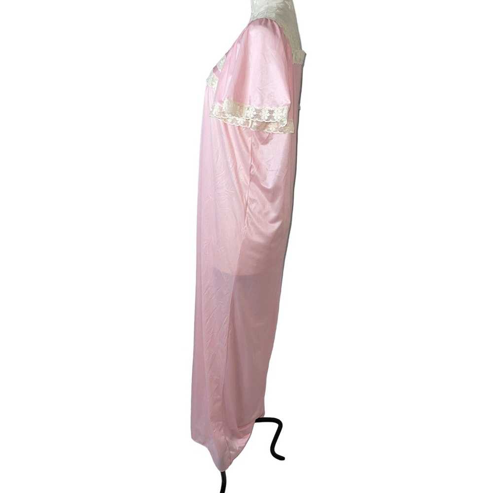 Vintage Vintage Womens Nightgown Size Medium Pink… - image 3