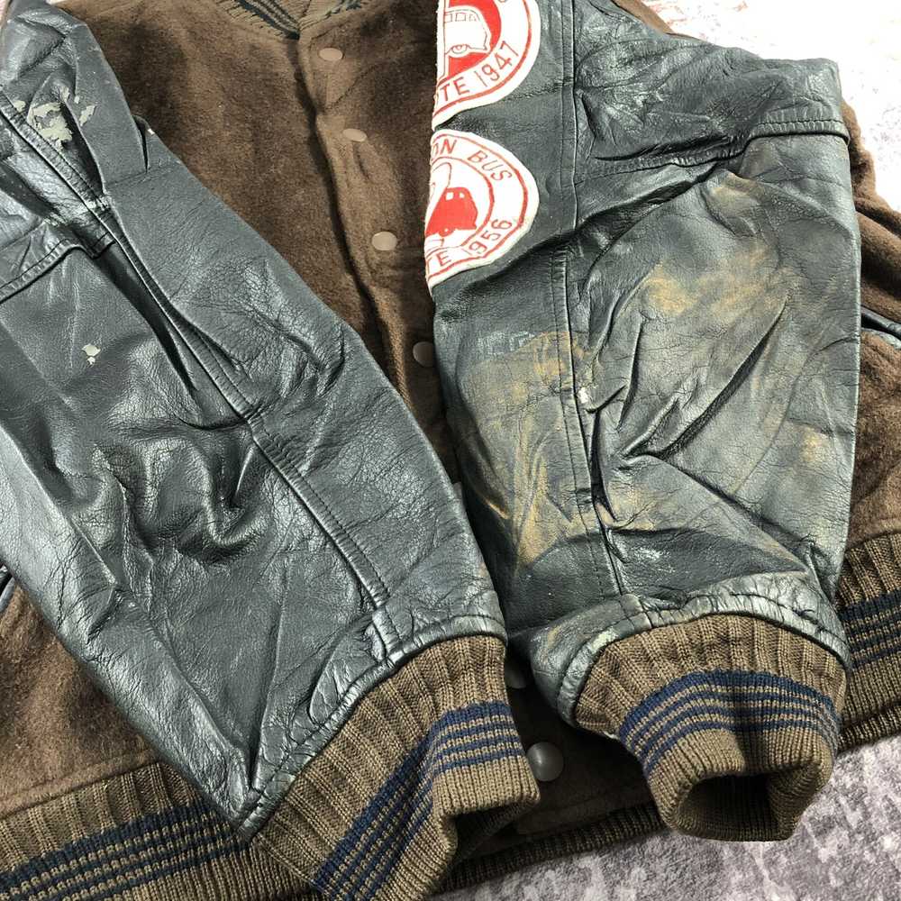 Varsity Jacket × Vintage Vintage Winks Wool Baseb… - image 10