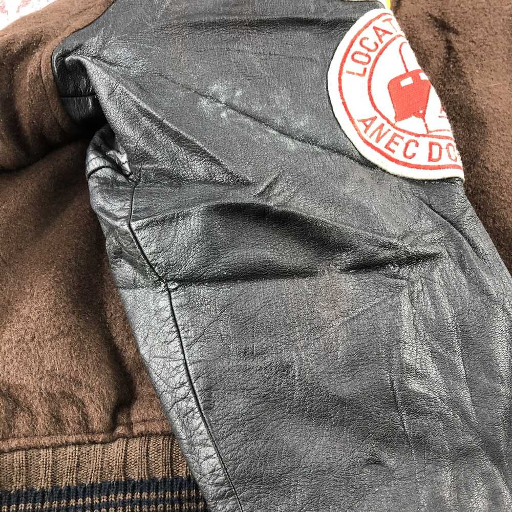 Varsity Jacket × Vintage Vintage Winks Wool Baseb… - image 8